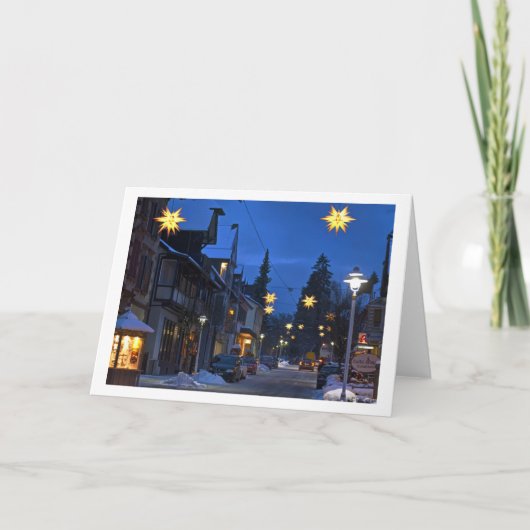 Kerst Kaart Zwarte Woud stad (Voorkant)