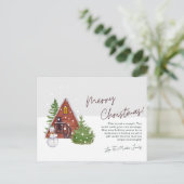 Kerst Kaarten 2023 Vrolijk Kerst Briefkaart (Staand voorkant)