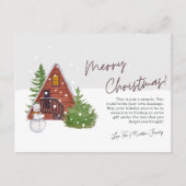 Kerst Kaarten 2023 Vrolijk Kerst Briefkaart (Voorkant)