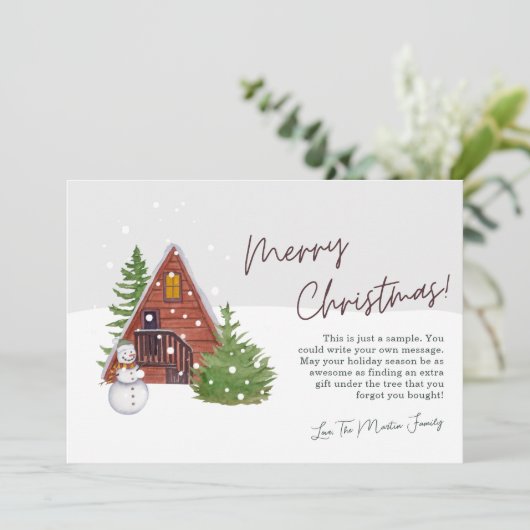 Kerst Kaarten 2023 Vrolijke Kerst Kaart (Staand voorkant)