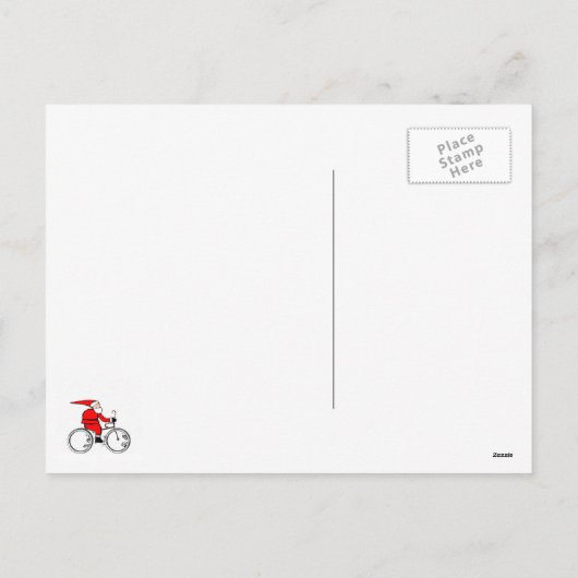 Kerst-Kaarten fietsen Feestdagenkaart (Achterkant)