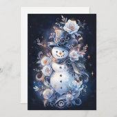  Kerst Kaarten - Frosty The Snowman (Voorkant / Achterkant)