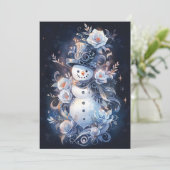  Kerst Kaarten - Frosty The Snowman (Staand voorkant)