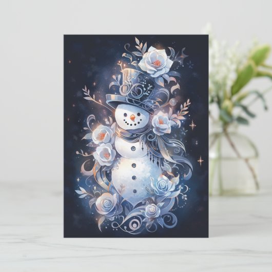  Kerst Kaarten - Frosty The Snowman (Staand voorkant)