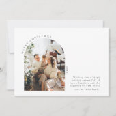 Kerst Kaarten | Minimalistische foto vakantie kaar (Voorkant)