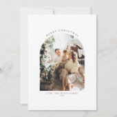 Kerst Kaarten | Minimalistische foto vakantie kaar (Voorkant)