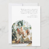 Kerst Kaarten | Minimalistische foto vakantie kaar (Achterkant)