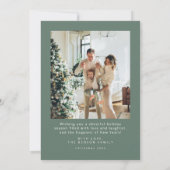 Kerst Kaarten | Minimalistische foto vakantie kaar (Achterkant)