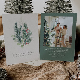 Kerst Kaarten | Minimalistische foto vakantie kaar