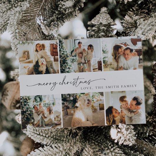 Kerst Kaarten | Minimalistische foto vakantie kaar