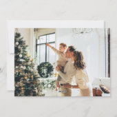 Kerst Kaarten | Minimalistische foto vakantie kaar (Achterkant)