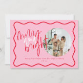 Kerst Kaarten | Rode en roze vakantiekaarten (Voorkant)