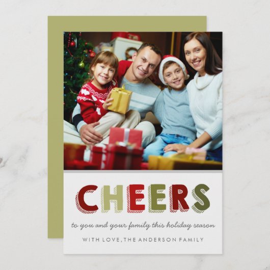 Kerst-Kaarten | Vakantiekaarten Feestdagenkaart (Voorkant / Achterkant)