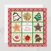 Kerst-Kaarten voor bakkerij Feestdagenkaart (Voorkant / Achterkant)