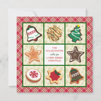 Kerst-Kaarten voor bakkerij Feestdagenkaart