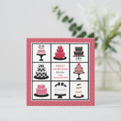 Kerst-Kaarten voor bakkerij Feestdagenkaart (Staand voorkant)