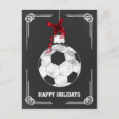 kerst-Kaarten voor kerstvoetballer Feestdagenkaart (Voorkant)