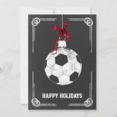 kerst-Kaarten voor kerstvoetballer Feestdagenkaart (Voorkant)