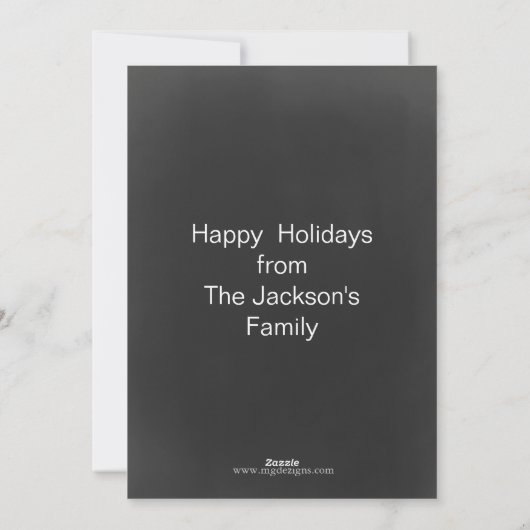 kerst-Kaarten voor kerstvoetballer Feestdagenkaart (Achterkant)