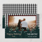 Kerst Kaarten, Woodland Kerstkaart Kaart (Voorkant / Achterkant)