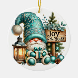 Kerst kabouter gezellig Kerst knusse kabouter Joy Keramisch Ornament