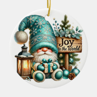 Kerst kabouter gezellig Kerst knusse kabouter Joy Keramisch Ornament
