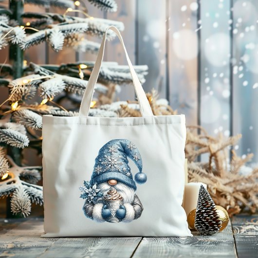 Kerst Kabouter Warme Cacao Tote Bag