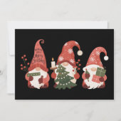 Kerst Kabouters Sinterklaas Grappig Prettig Kerstf Feestdagenkaart (Voorkant)