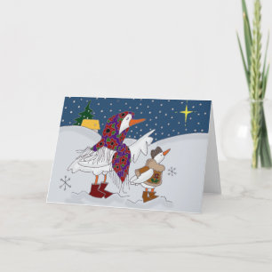 Kerst Kachka (eend) Oekraïense volkskunst Feestdagen Kaart