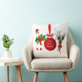 Kerst Kado Katoenen Kussen (Stoel)