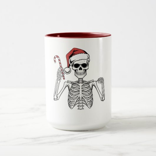 Kerst Kado Skelet Mok (Midden)