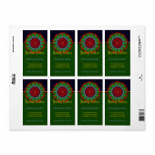 Kerst Kaleidoscoop Apotheker Label (Full Sheet)