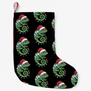 Kerst Kameleon Kerstman Hoed Xmas Reptiel Hagedis Kleine Kerstsok