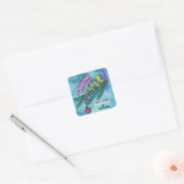 Kerst Kameleon sticker (Envelop)