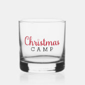 Kerst Kamp Glas Barware | Beste bril (Voorkant)
