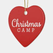 Kerst Kamp Hart Ornament (Links)