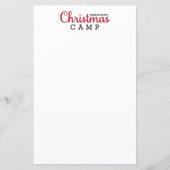 Kerst Kamp Stationery | BRIEFPAPIER VOOR KERSTMIS (Voorkant)