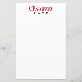 Kerst Kamp Stationery | BRIEFPAPIER VOOR KERSTMIS
