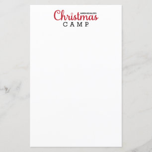 Kerst Kamp Stationery BRIEFPAPIER VOOR KERSTMIS