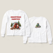 Kerst Kampeer Meisjes Lange Mouwen  (Voorkant /achterkant)