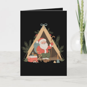 Kerst Kamperen Kerstman Kamp Kerst Vakantie Seizoe Kaart