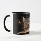 Kerst Kandelaar Storybook Mountain Village Mok (Links)