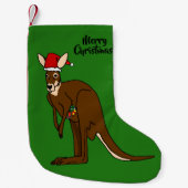 Kerst Kangaroo Kleine Kerstsok (Voorkant)