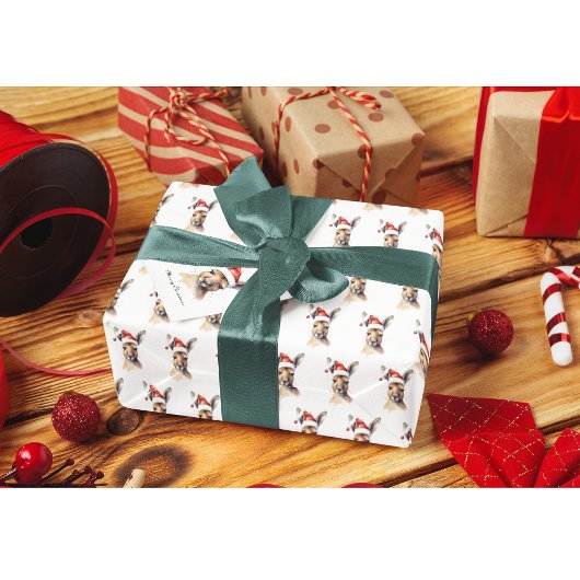 Kerst Kangoeroe, aanpasbaar Cadeaulabel