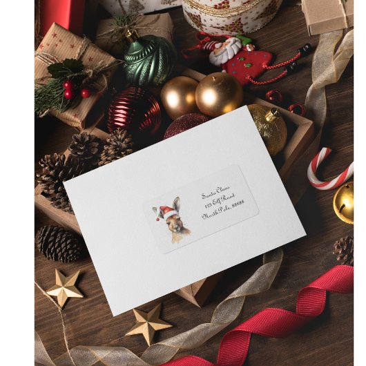 Kerst Kangoeroe, aanpasbaar Etiket