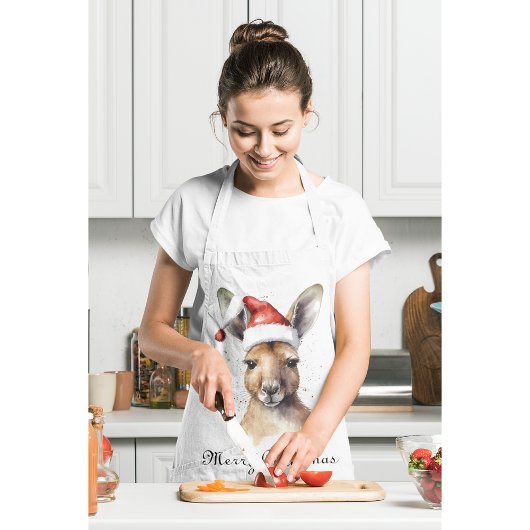 Kerst Kangoeroe, aanpasbaar Schort