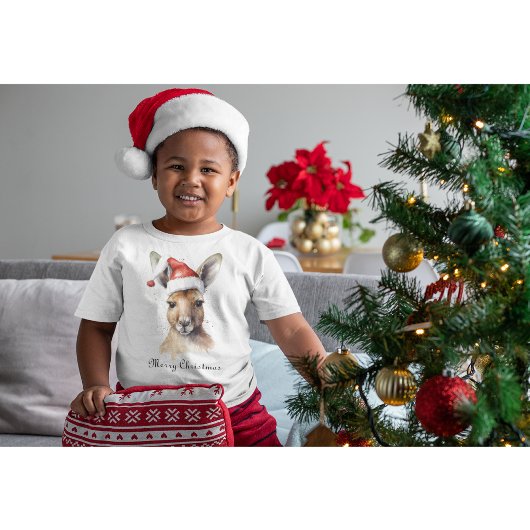 Kerst Kangoeroe, aanpasbaar T-shirt