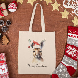 Kerst Kangoeroe, aanpasbaar Tote Bag