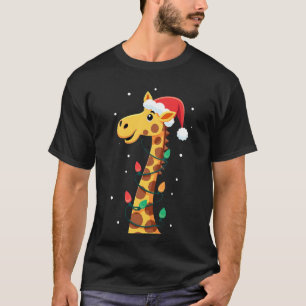 Kerst Kangoeroe Santa Hoed Lichten Kangoeroe Manne T-shirt