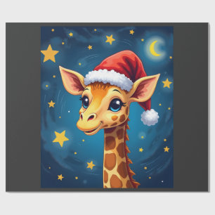 Kerst Kangoeroe Santa Hoed Sterrennacht Vakantie L Cadeaupapier